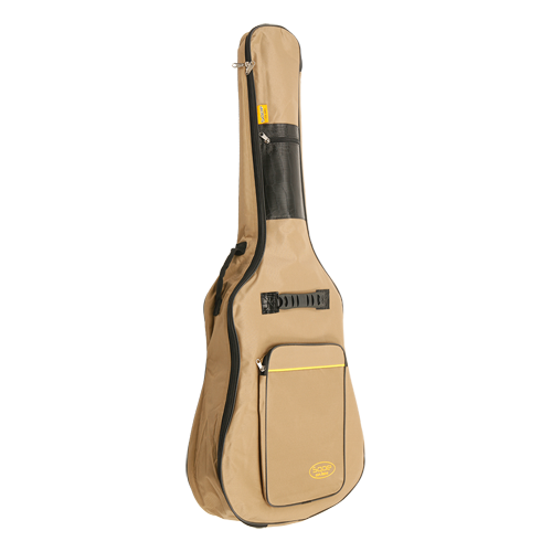 SQOE Qb-mb-5mm-41 Бежевый чехол для акустической гитары 41'' с утеплителем 5мм