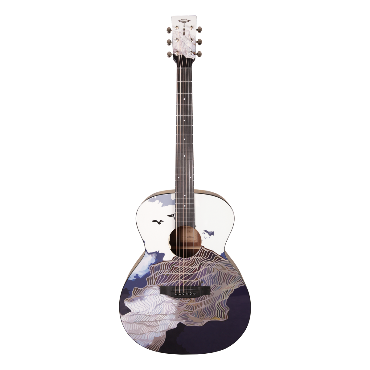 Tyma V-3 Ukiyoe электроакустическая гитара в комплекте с аксессуарами